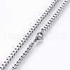 Non-Tarnish 304 Stainless Steel Box Chain Necklaces NJEW-F226-05P-05-2
