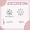 Fingerinspire 40Pcs Flower Rhinestone Cabochon FIND-FG0003-22-2