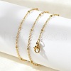 201 Stainless Steel Satellite Chain Necklace for Men Women NJEW-P268-A22-2X5-3