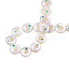 Natural Freshwater Shell Enamel Beads SHEL-N026-194-05-4