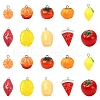10Pcs 10 Styles Autumn Theme Resin Pendants FIND-YW0005-42-1