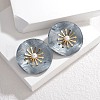 304 Stainless Steel ABS Imitation Pearl Stud Earrings for Women EJEW-M095-06G-01-1