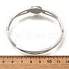304 Stainless Steel Hinged Enamel Bangles for Women BJEW-F474-42P-5