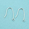 925 Sterling Silver Hoop Earring Findings STER-H107-08S-2