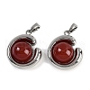 Natural Carnelian(Dyed & Heated) Pendants KK-P283-47P-1
