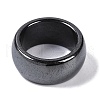 Magnetic Synthetic Hematite Finger Ring RJEW-A047-02C-2