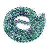 Baking Painted Glass Beads Strands S-DGLA-Q023-8mm-DB79-2