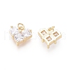 Brass Charms ZIRC-L087-024G-2