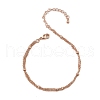 Rack Plating Brass Cable Chain Bracelets BJEW-G735-04RG-4