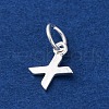 925 Sterling Silver Letter Charms STER-C012-01S-X-2