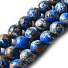 Dyed Natural Magnesite Beads Strands G-L617-D01-8mm-02-2