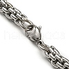 201 Stainless Steel Rope Chain Bracelets STAS-Z056-12P-3