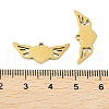 Ion Plating(IP) 201 Stainless Steel Pendants STAS-A090-14G-3