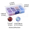 160Pcs 8 Colors Transparent Baking Painted Glass Beads DGLA-YW0001-05-3