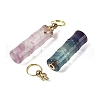 Natural Fluorite Perfume Bottle Pendants G-A253-01-2
