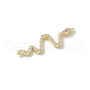 Brass Micro Pave Clear Cubic Zirconia Pendants KK-S505-03G-03-2