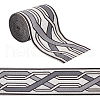 5M Polyester Jacquard Stripe Ribbon SRIB-WH0026-06A-1