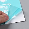 Olycraft 2Pcs Self-Adhesive Silk Screen Printing Stencil DIY-OC0008-003-4