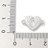 Rack Plating Brass Religion Heart Virgin Mary Connector Charms KK-L224-098P-3