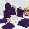  30Pcs Rectangle Velvet Drawstring Pouches TP-NB0001-61B-5