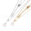 Ion Plating(IP) 304 Stainless Steel Cable Chain Necklaces NJEW-G081-06-1