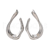 304 Stainless Steel Teardrop Stud Earrings EJEW-B108-13P-4
