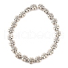 Tibetan Style Flower Alloy Bead Strands TIBEB-O007-04-NR-4