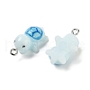 Opaque Resin Pendants RESI-N039-84E-2