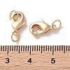 Rack Plating Brass Lobster Claw Clasps KK-F090-26LG-02-3