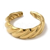 Ion Plating(IP) 304 Stainless Steel Open Cuff Rings for Women RJEW-Z053-09G-2