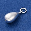 925 Sterling Silver Teardrop Pendants STER-G045-16S-2