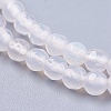 Natural White Agate Round Beads Strand X-G-L084-4mm-14-3