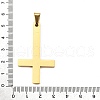 Inverted Cross 304 Stainless Steel Big Pendants STAS-R171-03G-3