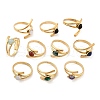 304 Stainless Steel Open Cuff Rings RJEW-Z078-17G-4