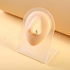 316L Surgical Stainless Steel Micro Pave Clear Cubic Zirconia L-Shaped Nose Rings WGEAB3E-13-1