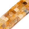 Natural Topaz Jade Beads Strands G-T139-6x6-30B-4
