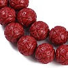 Synthetic Coral Carved Beads Strands CORA-M001-16-3