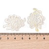 Natural White Shell Carved Cabochons SSHEL-C012-24C-3