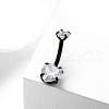 Clear Cubic Zirconia Belly Button Rings FS-WG81544-08-1