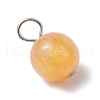 5Pcs Resin Imitation Cat Eye Pendants PALLOY-JF03499-02-4