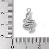 Brass Micro Pave Clear Cubic Zirconia Pendants KK-S505-04P-01-3