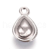 Faceted Glass Charms RGLA-TAC0001-01G-2