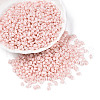 Opaque Colours Luster Glass Seed Beads SEED-T006-02G-3