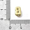 Brass Micro Pave Cubic Zirconia Letter Multi-Strand Links KK-D295-32G-02-3