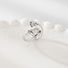 925 Sterling Silver Heart Open Cuff Rings for Women WZ9859-2