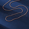 Brass Box Chains Necklaces for Women NJEW-D302-08RG-4