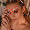 Globleland 12 Sets 12 Styles Self Adhesive Acrylic Rhinestone Face Gems Stickers AJEW-GL0004-49-5