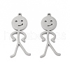 Non-Tarnish 304 Stainless Steel Pendants STAS-C003-06P-2