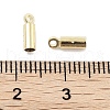 Rack Plating Brass Cord Ends KK-P274-01A-LG-3