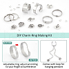  DIY Charm Ring Making Kit STAS-NB0001-90-4